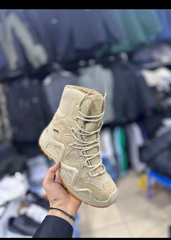 Bej Kamuflaj Desenli Bağcıklı Erkek Bot - Görsel 4