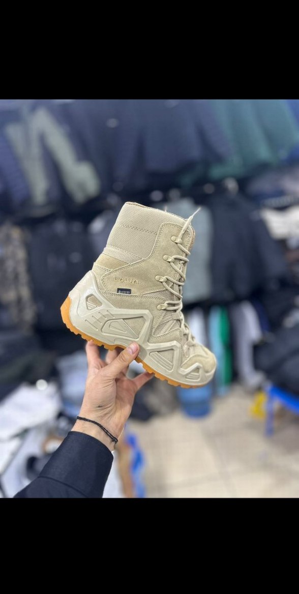 Bej Kamuflaj Desenli Bağcıklı Erkek Bot - Görsel 2