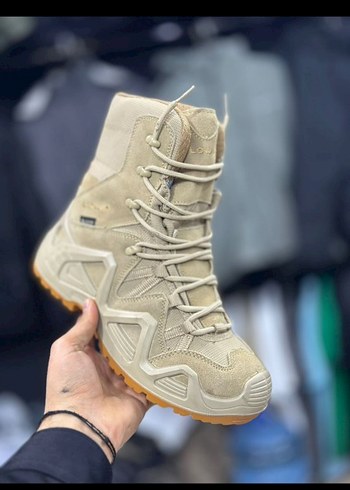 Bej Kamuflaj Desenli Bağcıklı Erkek Bot - Görsel 2