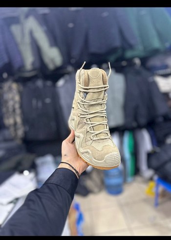 Bej Kamuflaj Desenli Bağcıklı Erkek Bot - Görsel 5