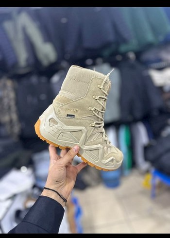 Bej Kamuflaj Desenli Bağcıklı Erkek Bot - Görsel 3