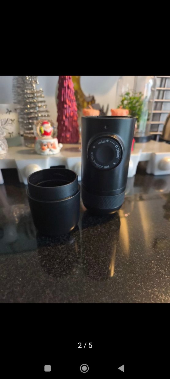 Siyah Portatif Kahve makinesi - Görsel 2