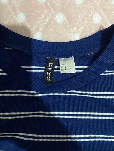 H&M HM lacivert ribanali uzun elbise