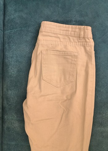 Bej Regular Fit Kadın Kot Pantolon - Görsel 3