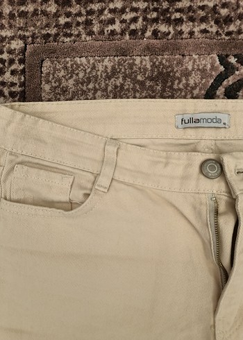 Bej Regular Fit Kadın Kot Pantolon - Görsel 2