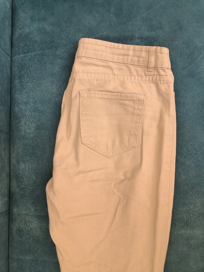 Bej Regular Fit Kadın Kot Pantolon - Görsel 3