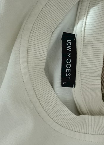 sweat altı fırfırlı bej tunik - Görsel 2