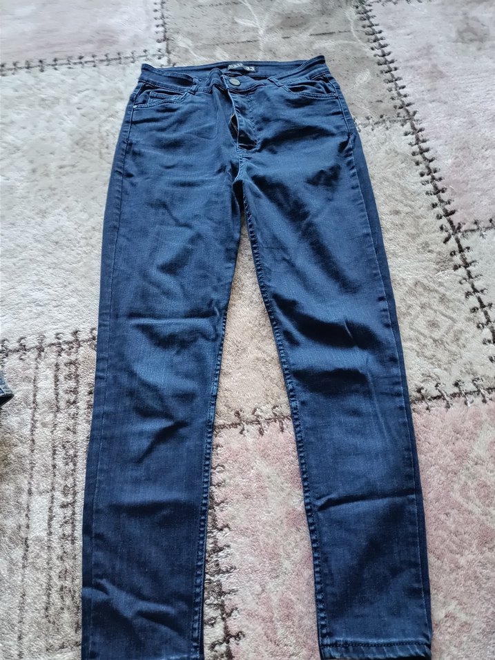 Kadın Lacivert Denim skin Jean - Görsel 3
