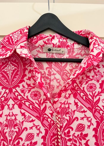 Renkli Baskılı Pamuklu Mini elbise - Görsel 2