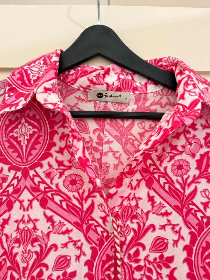 Renkli Baskılı Pamuklu Mini elbise - Görsel 2