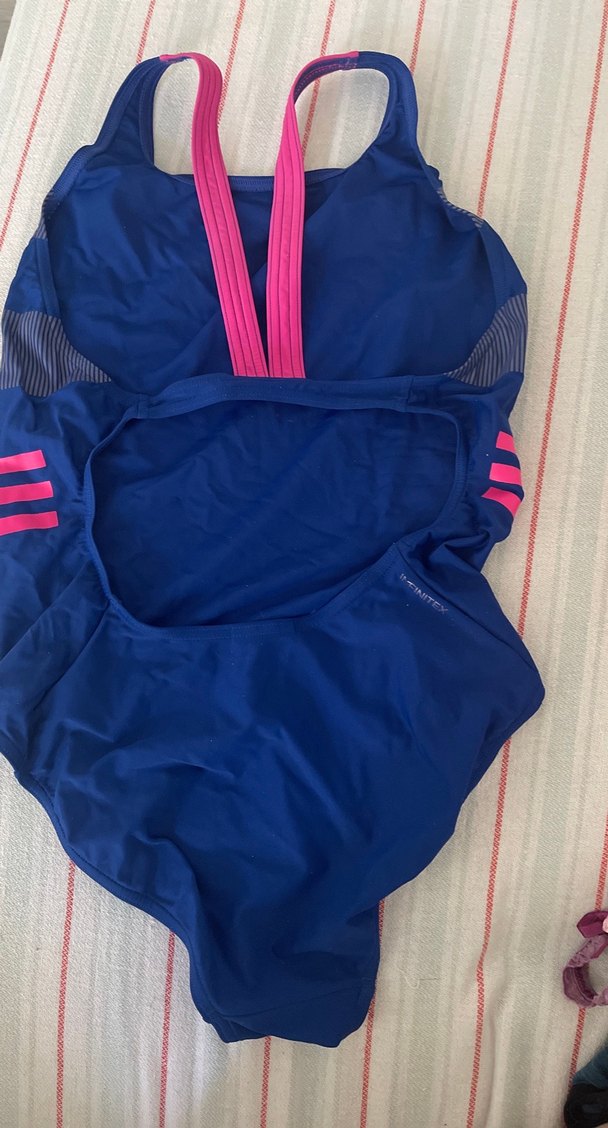 Kadın Mavi Atletik Sırtı Çapraz Mayo - Görsel 2