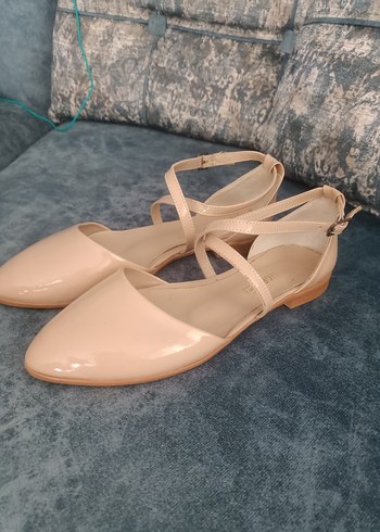 Bej Kadın Blok Topuklu Günlük Ayakkabı - Görsel 2