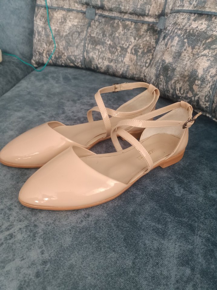 Bej Kadın Blok Topuklu Günlük Ayakkabı - Görsel 2