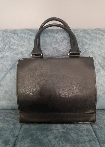 Kilit Tokalı Baskılı Deri Kadın Çanta - Görsel 3