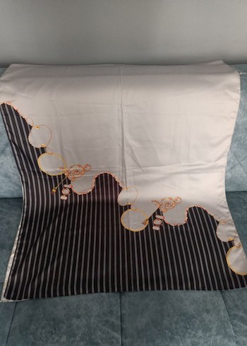 Zincir Detaylı Çok Renkli Bohem Kadın Fuları - Görsel 2