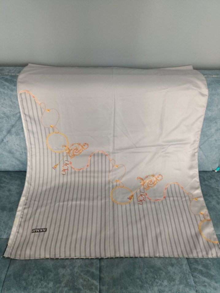 Zincir Detaylı Çok Renkli Bohem Kadın Fuları - Görsel 3