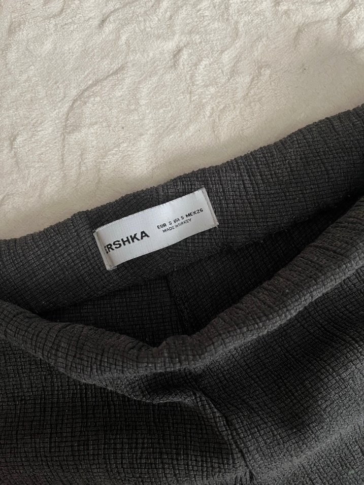 Bershka wide leg gri pantalon - Görsel 4