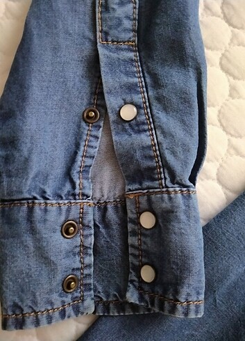 s Beden mavi Renk Mavi jeans gömlek