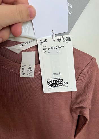 Uzun Kollu Bebek Yün Body H&M - Görsel 3