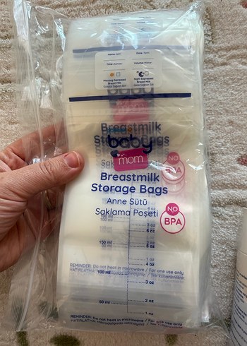 Bebek Anne Sütü Saklama Poşeti 47 li - Görsel 2