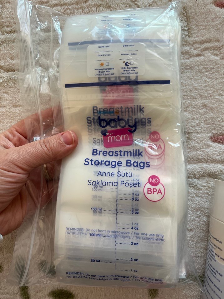 Bebek Anne Sütü Saklama Poşeti 47 li - Görsel 2