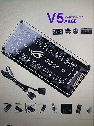 Rgb Bilgisayar Fan Çoklayocı