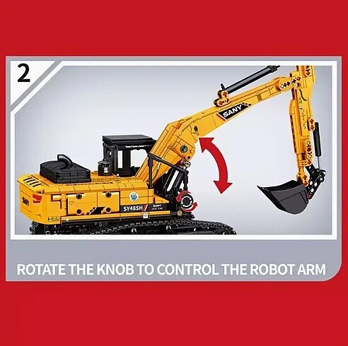  Beden Ekskavatör Lego Technic Set