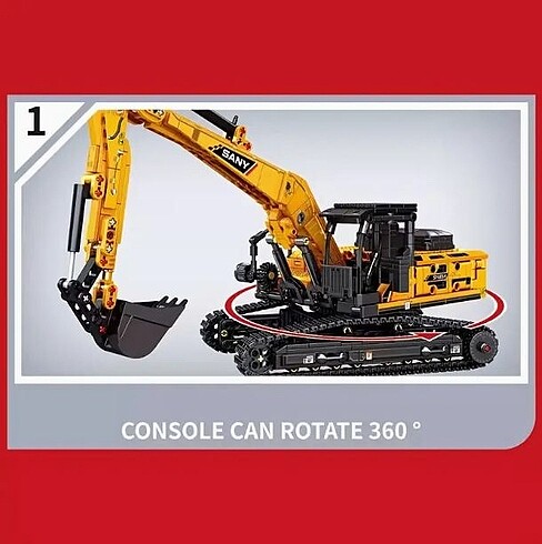  Beden Renk Ekskavatör Lego Technic Set