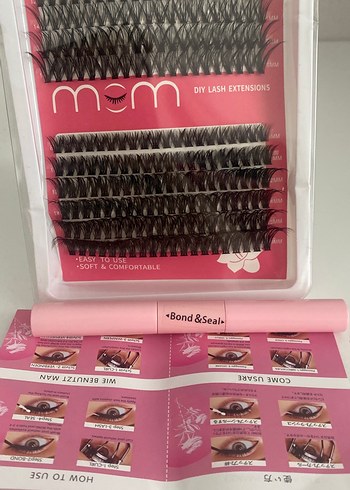 240 adet 40-60D Koyu Takma Kirpik Seti - Görsel 3