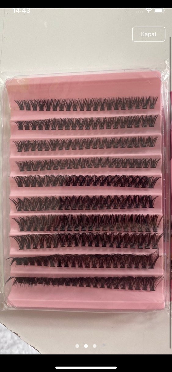 adet fiyattır 30-40-80D Koyu renk  takma kirpikler İLAN AÇTIRINI - Görsel 5