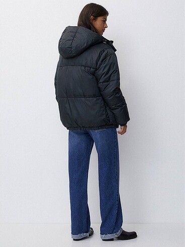 Pull and Bear Pull&Bear Kapüşonlu Şişme Mont