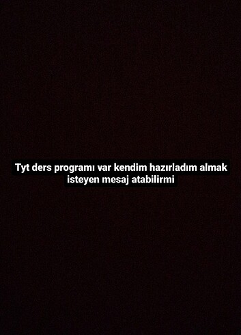 Tyt ders programı 