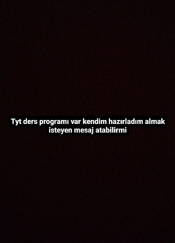 Tyt ders programı 