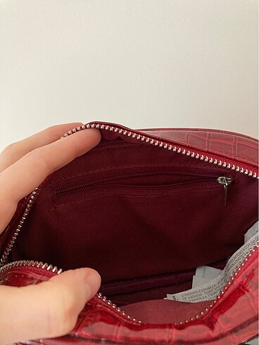  Beden bordo Renk Stradivarius çanta