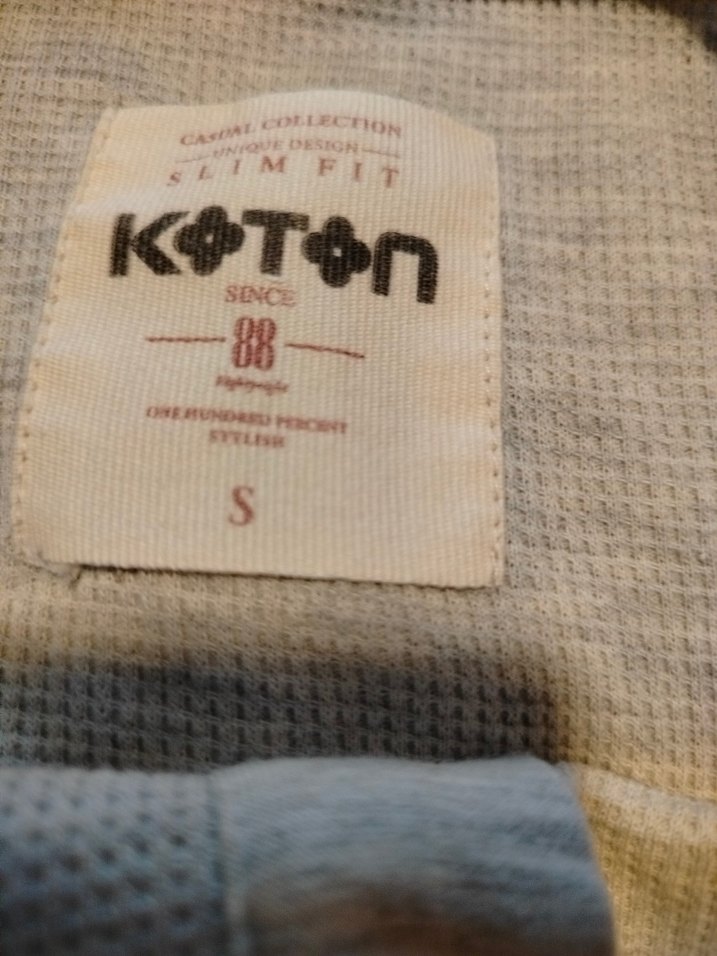 Düğmeli Gri erkek Pamuklu Uzun Kollu Kazak - Görsel 2