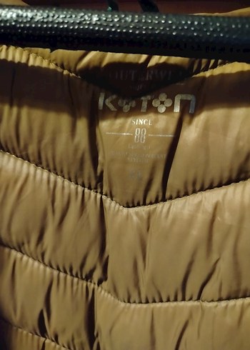 Yeşil Midi Koton Kışlık Mont XL - Görsel 3