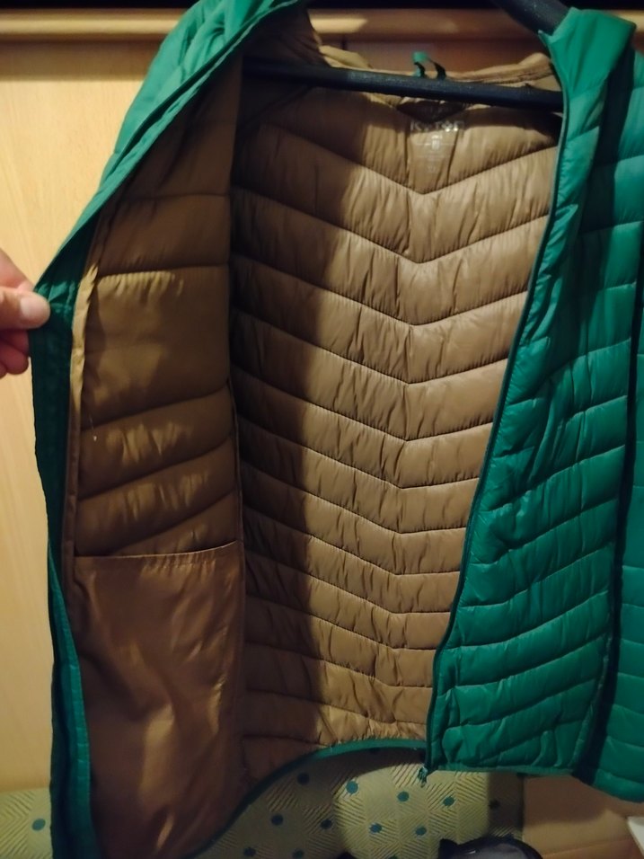 Yeşil Midi Koton Kışlık Mont XL - Görsel 4