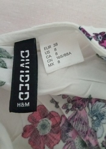 Beyaz Çiçekli Bohem Midi Elbise - Görsel 2