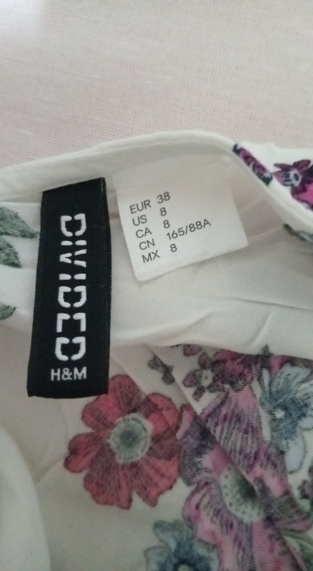 Beyaz Çiçekli Bohem Midi Elbise - Görsel 2