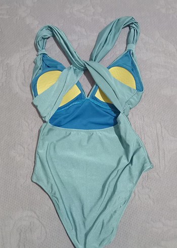 Turkuaz Strappy Bohem Mayo - Görsel 2