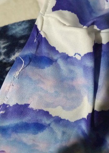 Uzun Kollu, V Yakalı Çok Renkli Bağlamalı Bluz - Görsel 2