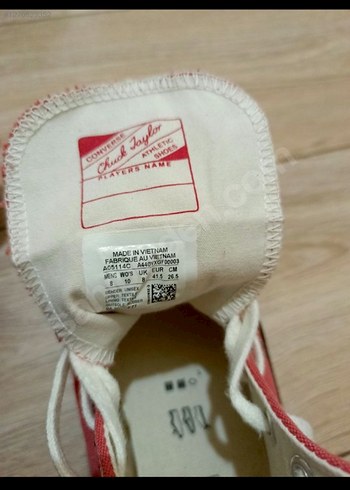 Kırmızı Converse Kadın Spor Ayakkabı orjinal - Görsel 2