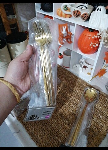 Gold yemek çatalı 