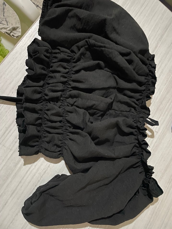 Siyah madonna/kare Kadın bluz - Görsel 2