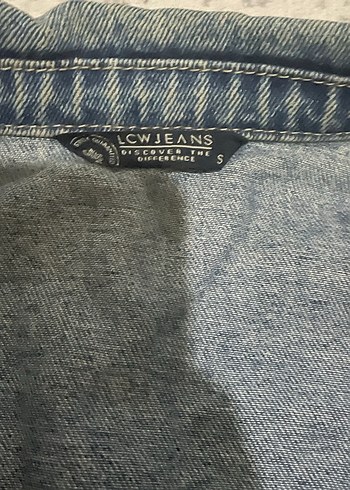 Düğmeli Bol Kesim Kadın Kot Ceket - Görsel 2