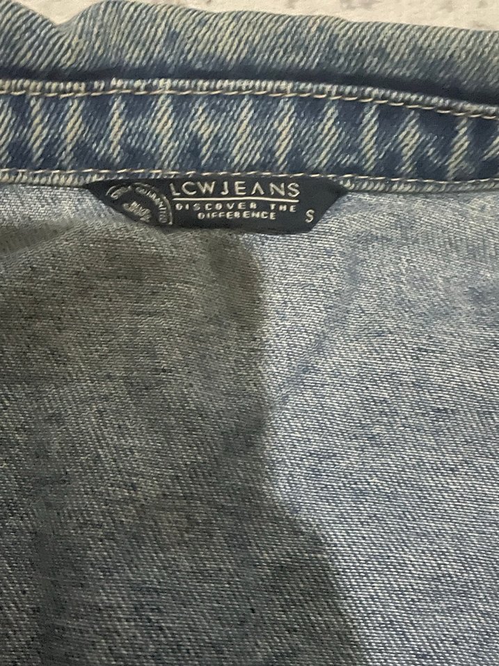 Düğmeli Bol Kesim Kadın Kot Ceket - Görsel 2