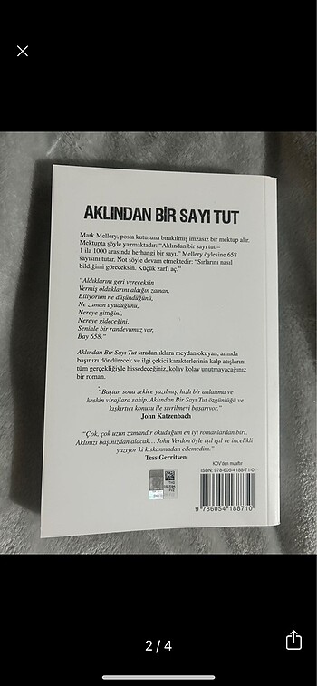  Aklından Bir Sayı Tut Romanı