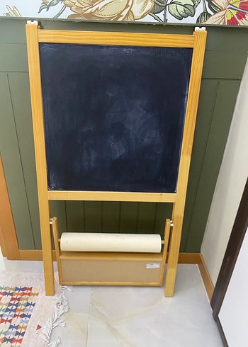 Beyaz Çocuk Yazı Tahtası ve Raf- çizim kağıdı - Görsel 3