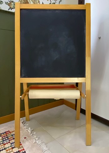 Beyaz Çocuk Yazı Tahtası ve Raf- çizim kağıdı - Görsel 4