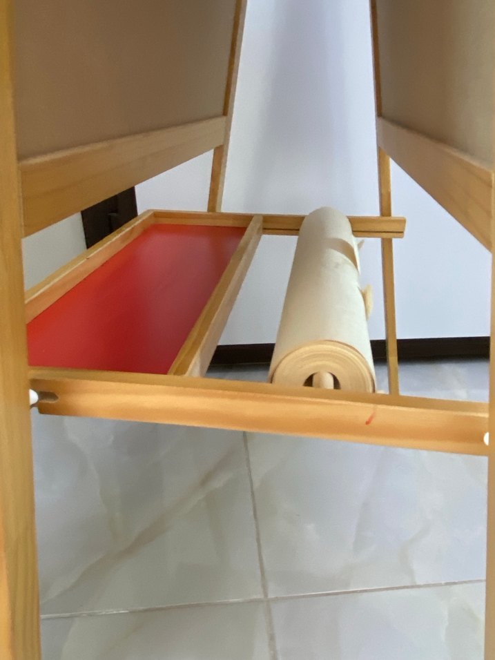 Beyaz Çocuk Yazı Tahtası ve Raf- çizim kağıdı - Görsel 5